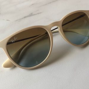 Ray-Ban white and wire frame sunglasses 😎